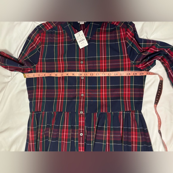 J. Crew Multicolor Plaid Shirt Dress - Picture 5 of 9